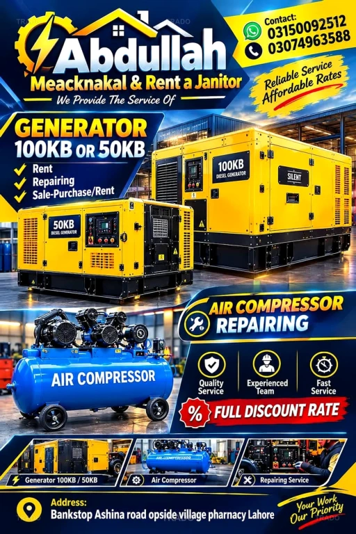 Abdullah Services & Spair Parts in Lahore