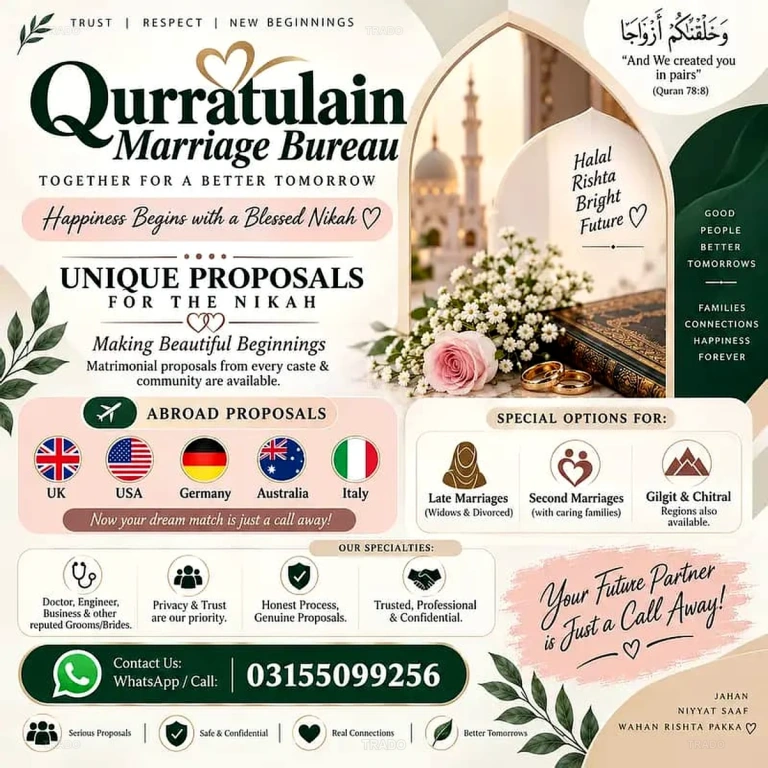 Marriage Bureau Services in Lahore