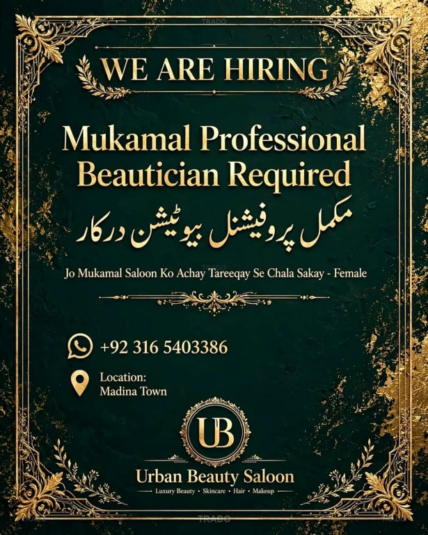 Urban Beauty Saloon in Talagang