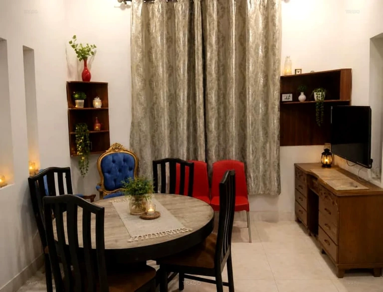 Dining Table Solid Wood with 4 Chairs for Sale in Multan