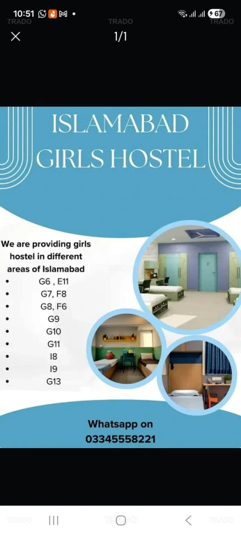 Islamabad Girls Hostel f-11 for Rent in F-11/1