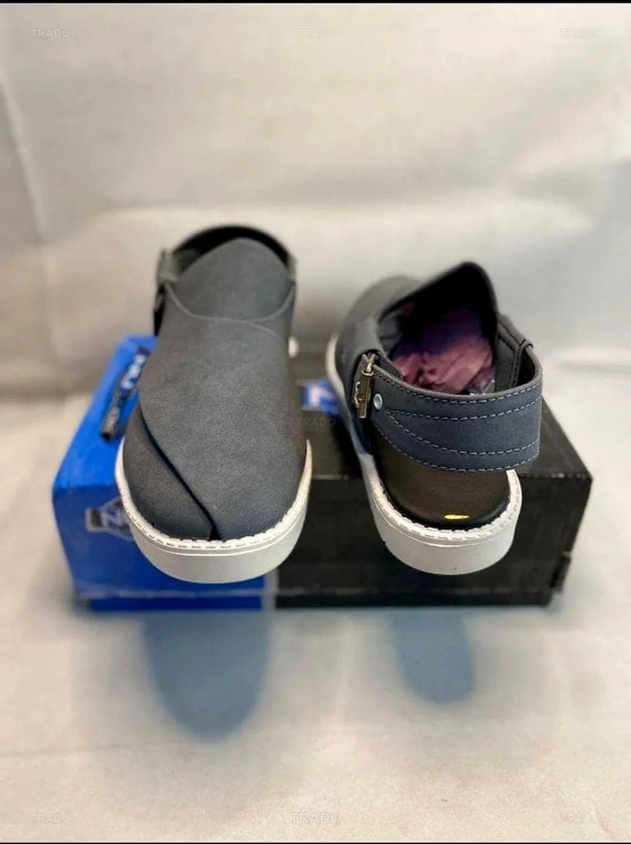 Peshawari Chappal Suede Grey, New, 2510 (Brand New) for Sale