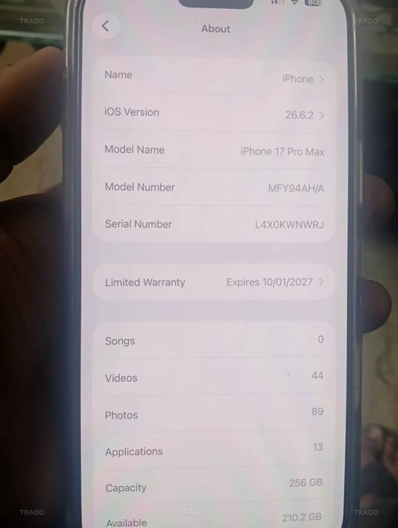 Apple iPhone 17 Pro Max (Non-PTA) for Sale in Sialkot